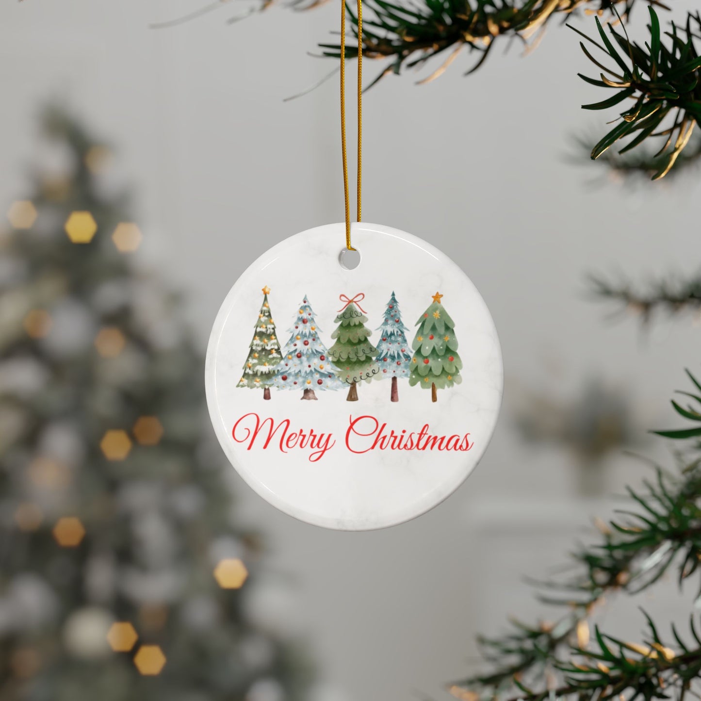 Merry Christmas Trees, Double-Sided (1pc, 3pcs, 5pcs, 10pcs)