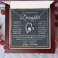 To My Daughter Love Mom Forever Love Necklace