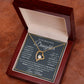 To My Daughter Love Mom Forever Love Necklace