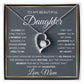 To My Daughter Love Mom Forever Love Necklace